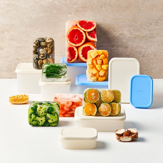 [브랜드 공동구매] 실리만 아이스웨이 실리콘 냉동용기 직사각 600ml WSK7103 | Sillymann Iceway silicone container 600ml