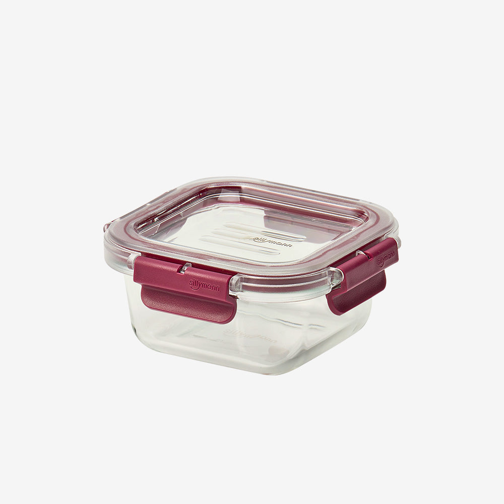 [브랜드 공동구매] 실리만 올웨이 내열유리 밀폐용기 정사각 800ml WGK5103 | Sillymann Allway Heat resistant container square type 800ml