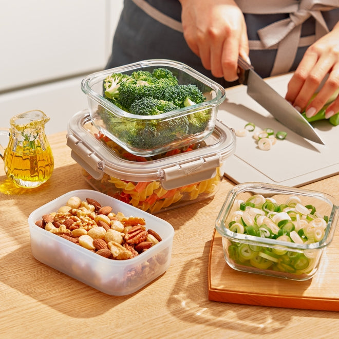 [브랜드 공동구매] 실리만 올웨이 내열유리 밀폐용기 직사각 370ml WGK5104 | Sillymann Allway Heat resistant container rectangular type 370ml