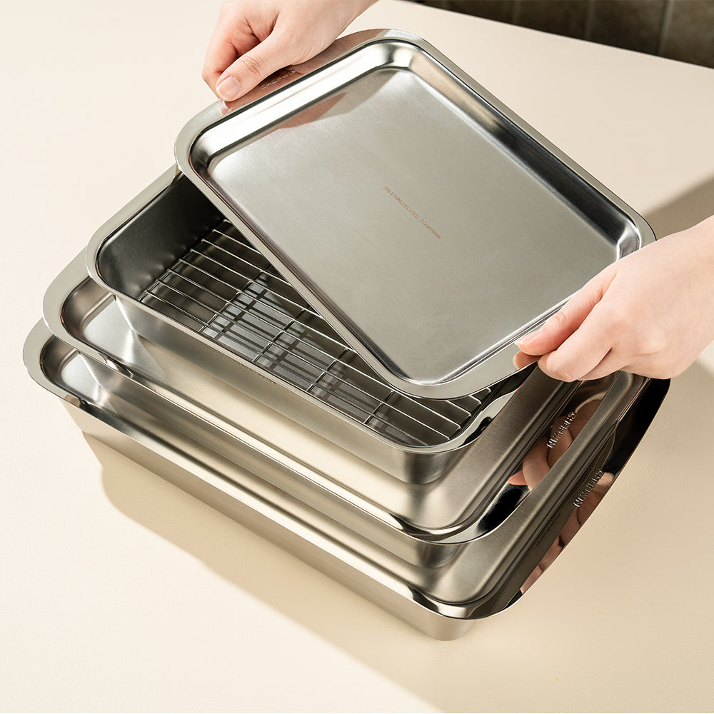 [브랜드 공동구매] 쉐프윈 316 스텐밧드 스텐용기 스탠바트 3종 택1 사각통 보관용기 사각 (연마제 클리너 증정)