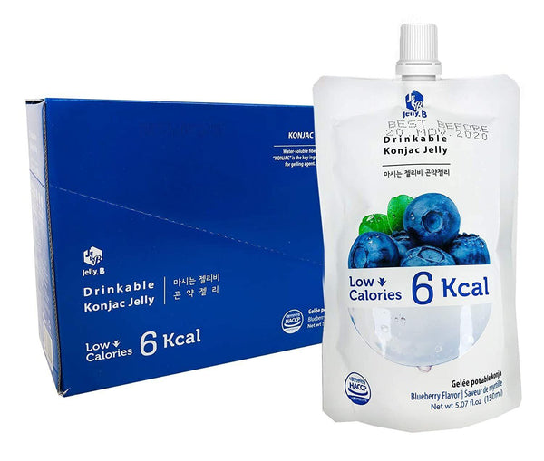 Jelly.B 마시는 젤리비 곤약젤리(블루베리) 150ml*10pkts | Drinkable Konjac Jelly(Blueberry)