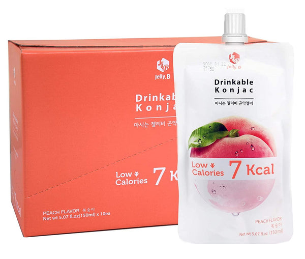 Jelly.B 마시는 젤리비 곤약젤리(복숭아) 150ml*10pkts | Drinkable Konjac Jelly(Peach)