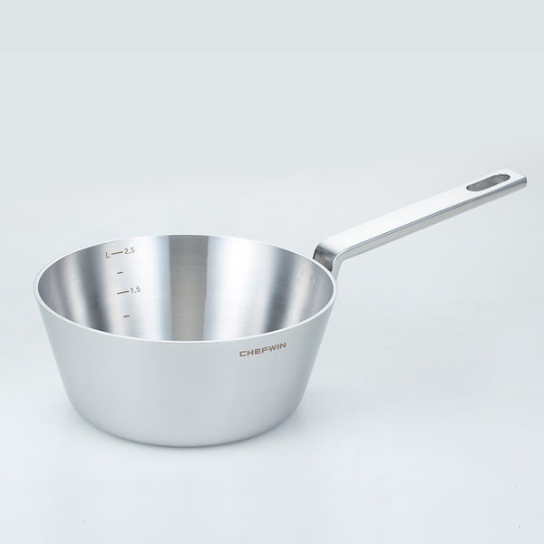 [브랜드 공동구매] 쉐프윈 316 통5중 코니칼웍 냄비 18,22cm 택1 볶음팬 궁중팬 (연마제 클리너 증정)