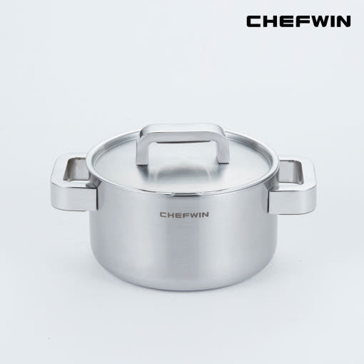 [브랜드 공동구매] 쉐프윈 316 통5중 스텐 냄비세트 5종 (연마제 클리너 증정)