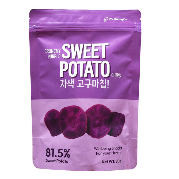 크런치 자색 고구마 칩 70g 2중 지퍼팩 | Purple Sweet Potato Ships