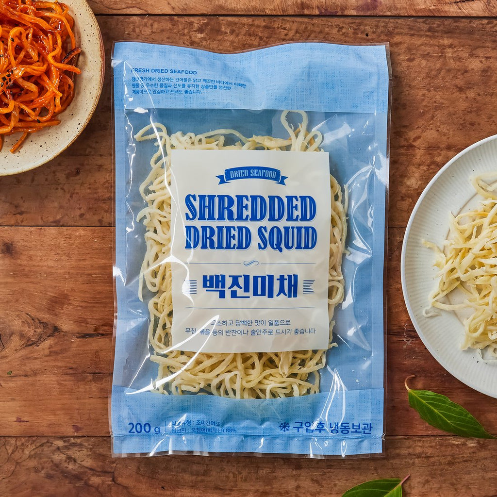 청해명가 백진미 오징어 진미채 200g | Shredded Dried Squid