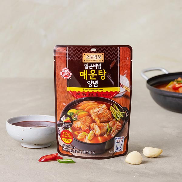 오뚜기 오늘밥상 얼큰비법매운탕양념 110g | Spicy Seafood Stew Sauce