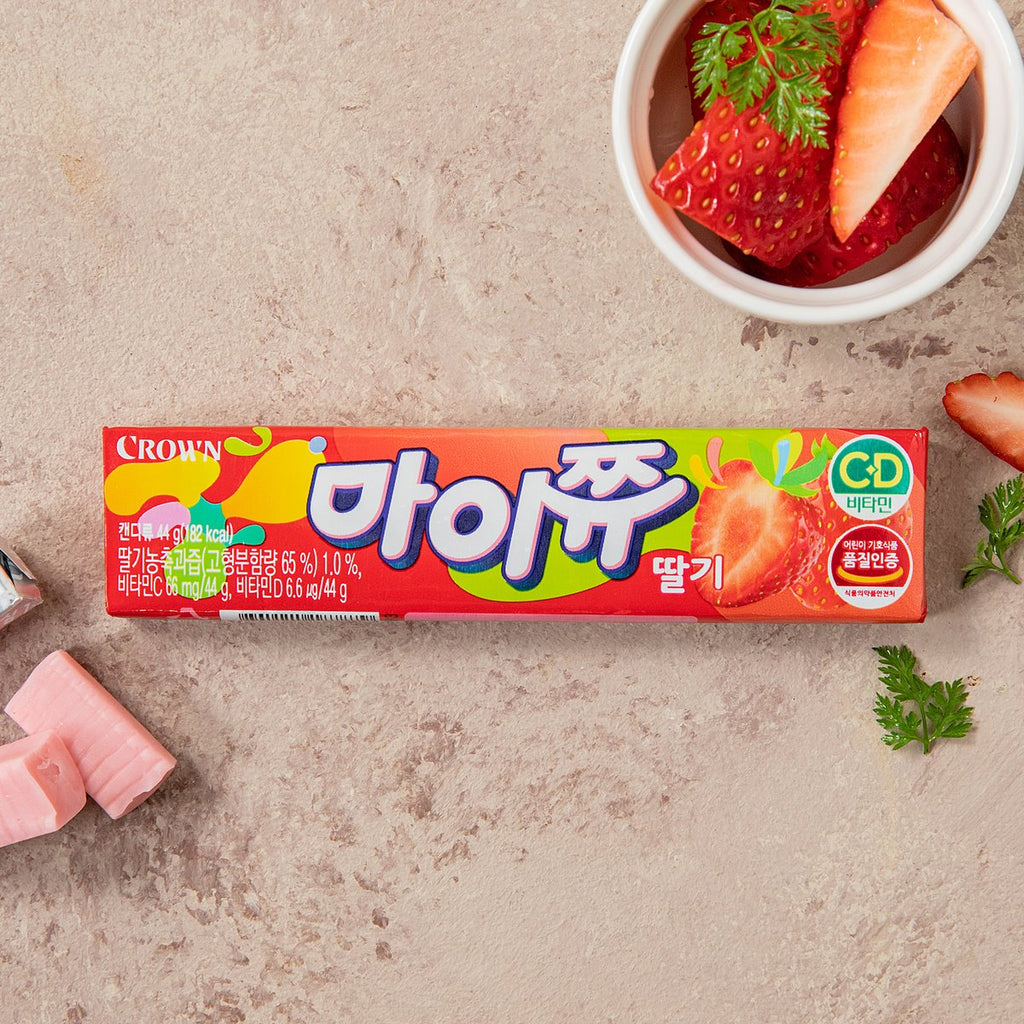 크라운 마이쮸 딸기 44g | My Chew Strawberry - sarangmartsg