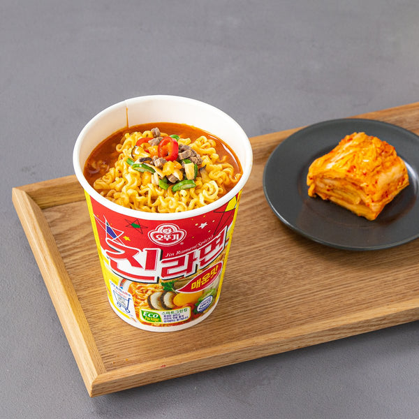 오뚜기 진라면 매운맛 컵라면 65g | Jin Cup Ramen(Spicy) - sarangmartsg