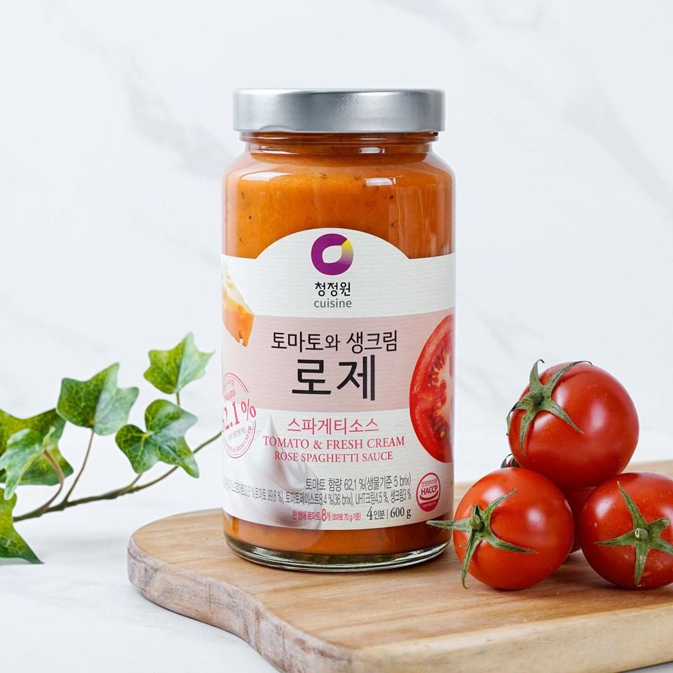 대상 토마토와 크림 로제 스파게티 소스 600g | Rose Spaghetti Sauce(Tomato&Fresh Cream) - sarangmartsg