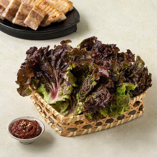 [항공직송] 꽃 상추 150g 내외 | Korean Red Lettuce