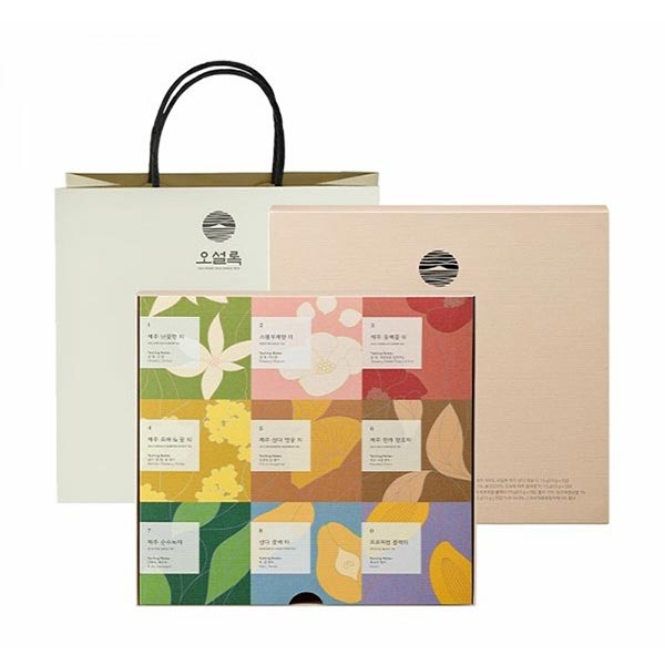 [선물세트] 오설록 블루밍티 (45ea) 쇼핑백포함 | OSULLOC Blooming Tea Gift Set
