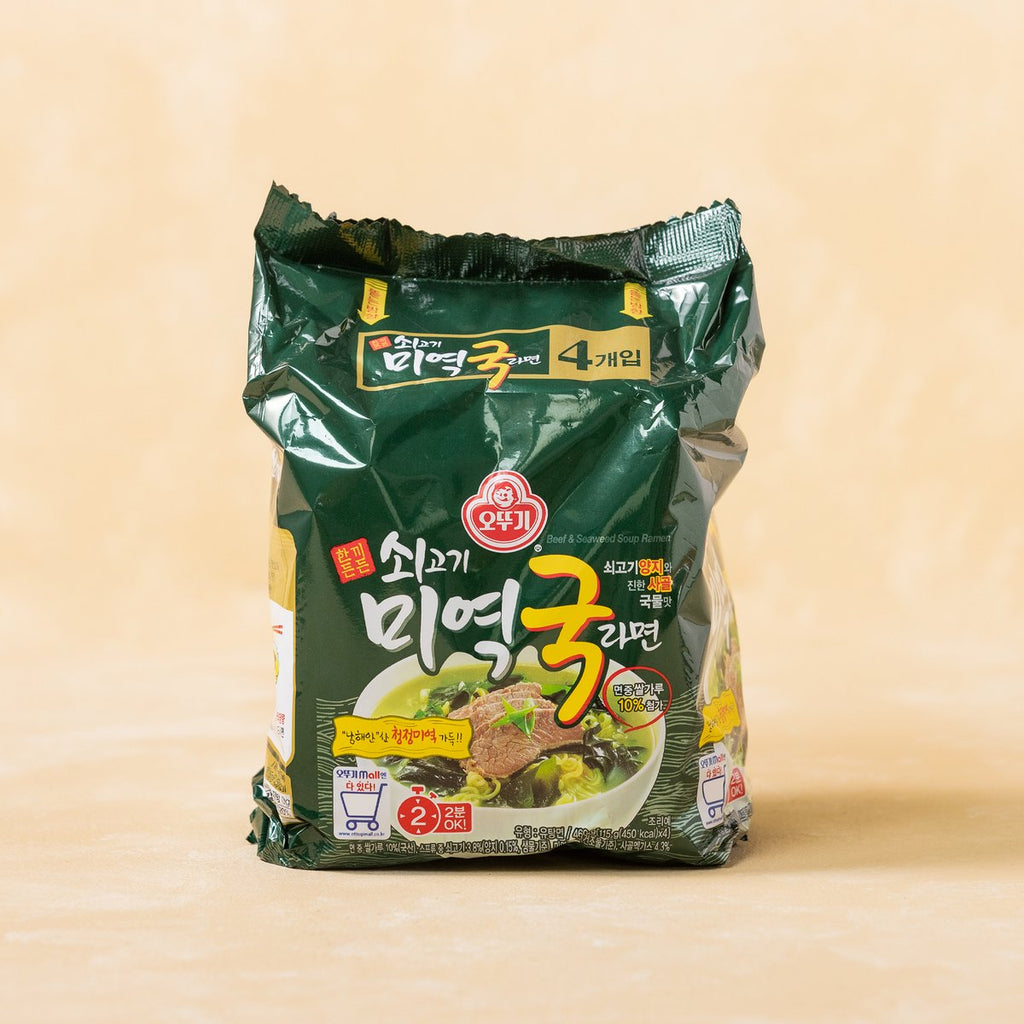 오뚜기 쇠고기미역국 라면 멀티팩 (114g*4ea) | Beef & Seaweed Soup Ramen - sarangmartsg