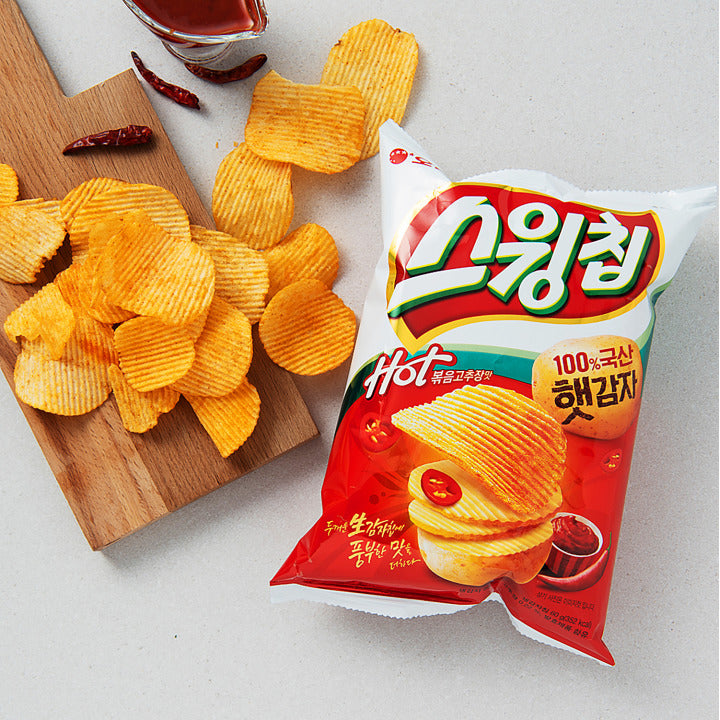 오리온 스윙칩 볶음고추장맛 60g | Swing Potato Chip(Hot Pepper) - sarangmartsg
