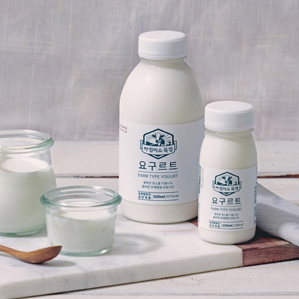 [항공직송] 제주 아침미소 목장 요구르트(플레인) 500ml | Fresh Plain Yogurt