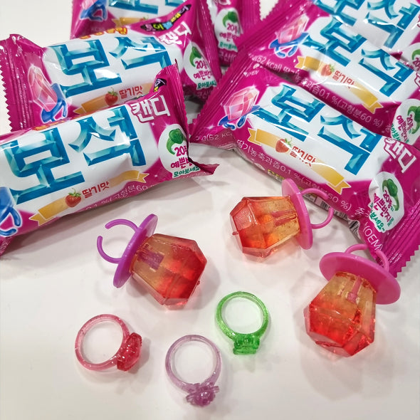롯데 보석반지캔디 13g | Rolly Pop Jewelry Candy(Strawberry) - sarangmartsg