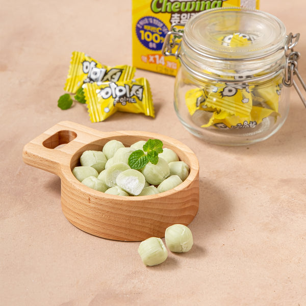오리온 아이셔 츄잉캔디 청사과맛 42g | Super Sour Chewing Green Apple Candy - sarangmartsg
